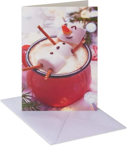 Vista 8 de American Greetings Tarjetas de Navidad de lujo en caja con sobres, Papá Noel, Buddy the Elf (10 unidades)