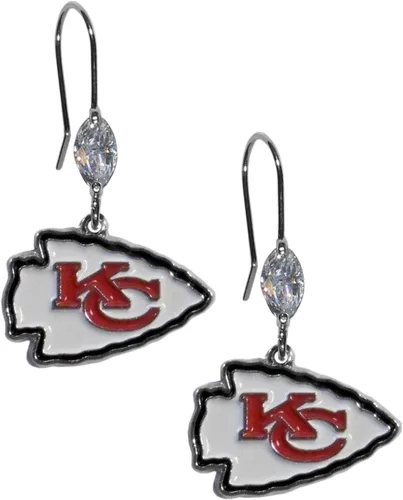 Vista 21 de Pendientes colgantes de cristal de la NFL