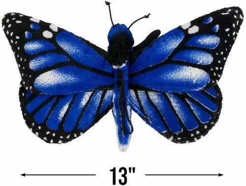 Vista 2 de AP - Peluche de Planet Adventure Planet - Mariposa (azul Morpho) (13 pulgadas)