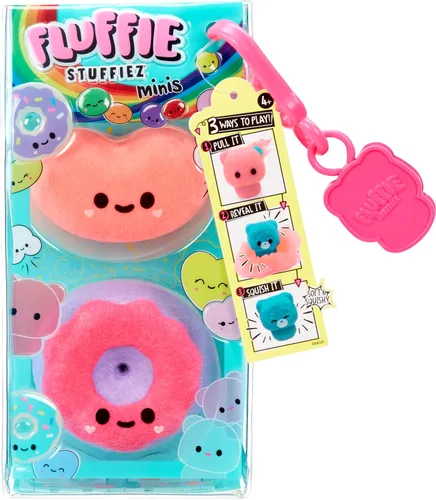 Vista 5 de Fluffie Stuffiez Jelly Bean & Donut Minis - Característica coleccionable – Sorpresa Reveal Unboxing Suave y Squishable Táctil Play Fidget DIY