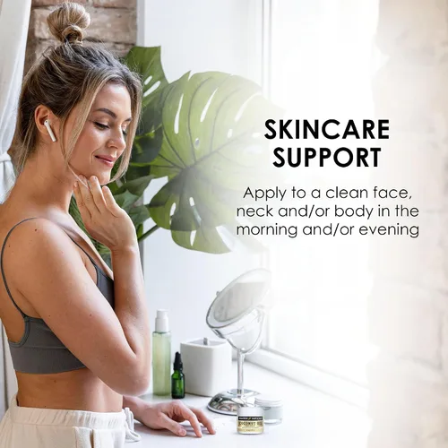 Vista 3 de MASON NATURAL Crema de belleza de aceite de coco, hidratante hidratante con colágeno para una piel suave y firme, 2 onzas, paquete de 3