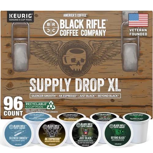 Vista 6 de Black Rifle Coffee Company - Paquete variado de café con sabor 48 cápsulas - Loyal Spirit (tostado ligero), Vanilla Bomb & Spirit of 76