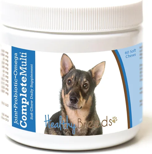Vista 32 de Healthy Breeds Affenpinscher todo en uno multivitamínico suave masticable 60