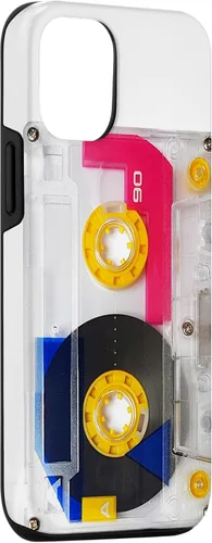 Vista 3 de iPhone 12/12 Pro Vintage Cassette Tape Retro 80s 90s Music Mixtape Case
