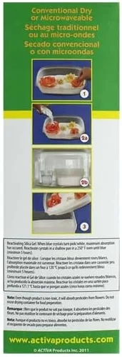 Vista 3 de Activa Gel de sílice Flower Drying Art, 1.5 libras (23.99 oz) Seca y conserva flores con confianza, apto para microondas y reutilizable