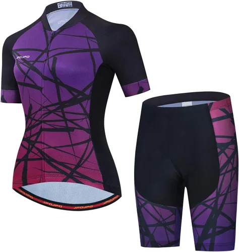 Vista 13 de Mujeres Ciclismo Jersey Conjunto Verano Ciclismo Ropa MTB Jersey Set Secado Rápido Transpirable Verano Bicicletas Uniformes 1