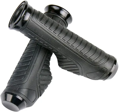 Vista 2 de Empuñaduras de gel de manillar de aluminio negro con tapa de extremo compatible para Suzuki Vstrom 650 DL650 2012
