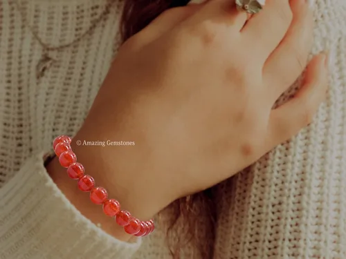 Vista 47 de Amazing Gemstone Crystal Bracelet for Women Men's Gifts - Protection Healing Crystal Bracelet - 8mm Gemstone Beaded Stretchable Bracelet Pulseras