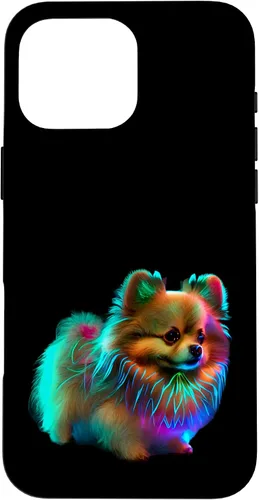 Vista 19 de Funda para iPhone 16 con diseño de raza de cachorro de Pomerania para mujeres o niñas
