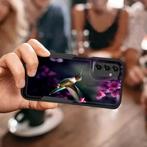 Vista 824 de Funda para Galaxy A14 5G, resistente de doble capa híbrida de policarbonato duro, goma suave, a prueba de golpes, funda protectora resistente