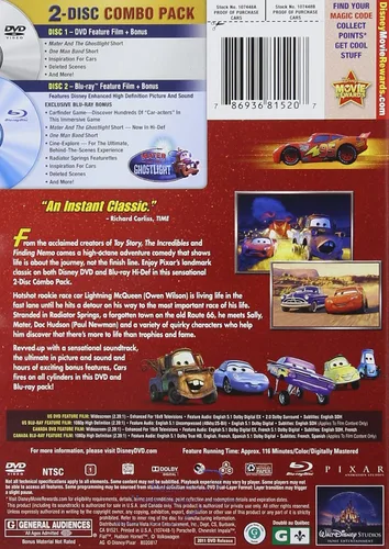 Vista 2 de Cars (Blu-rayDVD Combo in DVD Packaging)