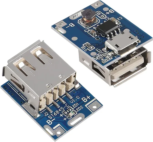 Vista 2 de DIANN 10 unids 5V 1A Boost Step-Up Módulo de fuente de alimentación de batería de litio placa de protección de carga 134N3P DIY cargador pantalla