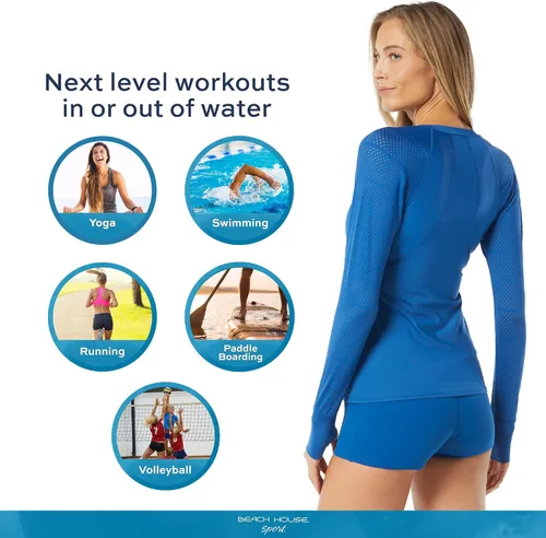 Vista 5 de BEACH HOUSE SPORT Row Slim Fit Swim Shorty - Traje de baño de cintura alta