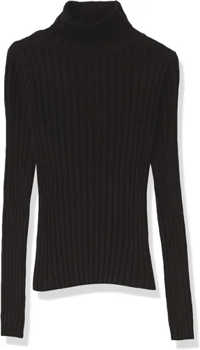 Vista 7 de The Drop Amy - Suéter acanalado de cuello alto ajustado para mujer