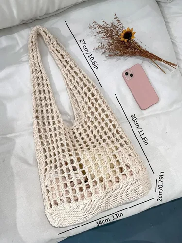 Vista 5 de Verdusa Bolso de hombro de ganchillo para mujer