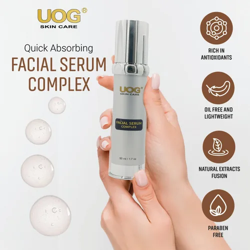 Vista 7 de UOG (United One) Complejo de suero facial – Suero facial hidratante y reafirmante Levanta, aprieta y mejora la textura de la piel Reduce
