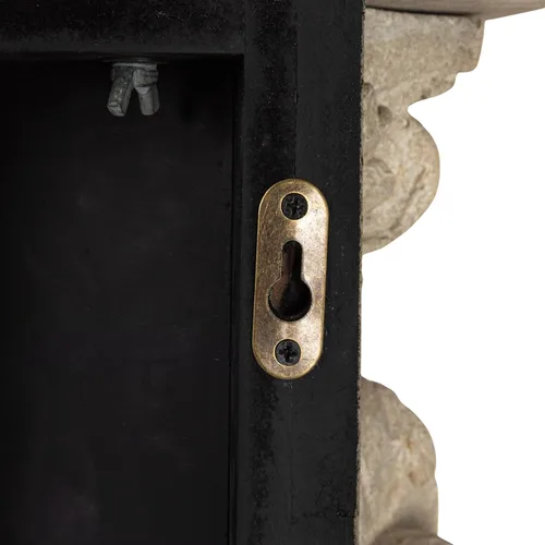 Vista 9 de Creative Co-Op - Mantel decorativo de madera para chimenea, color crema envejecida