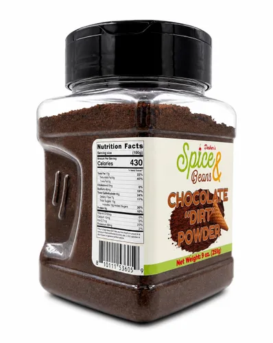 Vista 8 de Polvo de Galleta de Chocolate "Dirt" Cobertura para Helado y Decoración de Postres por Dasher's Spice & Beans 9 oz.