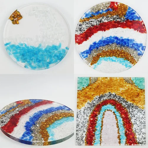 Vista 7 de LUSTERING Vidrio triturado de alto brillo con purpurina, vidrio para fuego, vidrio roto, gemas de vidrio para foso de fuego, manualidades DIY