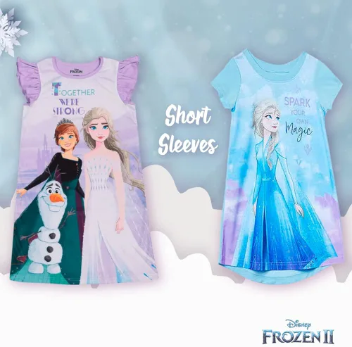 Vista 4 de Disney Girls Princess Frozen Minnie Mouse 3-Pack Nightgown