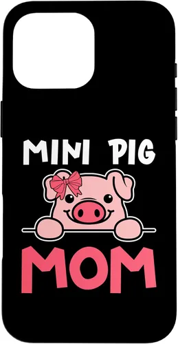 Vista 19 de Cute Mini Pig Mom Miniature Pig Owner Women Case for iPhone 16