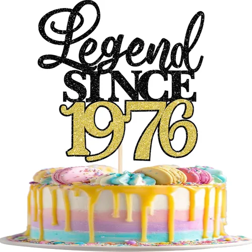 Vista 36 de Rsstarxi 1 paquete de decoración de pastel con purpurina de leyenda desde 2012 para decoración de tarta de cumpleaños 13 años para decoración