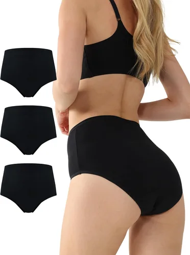 Vista 12 de BATTEWA Ropa interior para incontinencia para mujer, ropa interior a prueba de fugas, lavables, de algodón, de absorción de la vejiga, protección