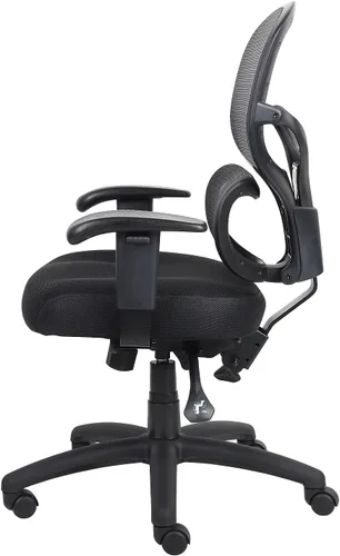 Vista 5 de Boss Office Products - Silla multifunción para tareas en negro, espalda media (B6338)