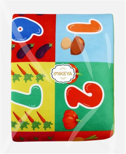 Vista 9 de IMIKEYA Alfombra educativa para niños, colección de juegos ABC, números y formas, alfombra de juego para niños, alfombra de juego para sala