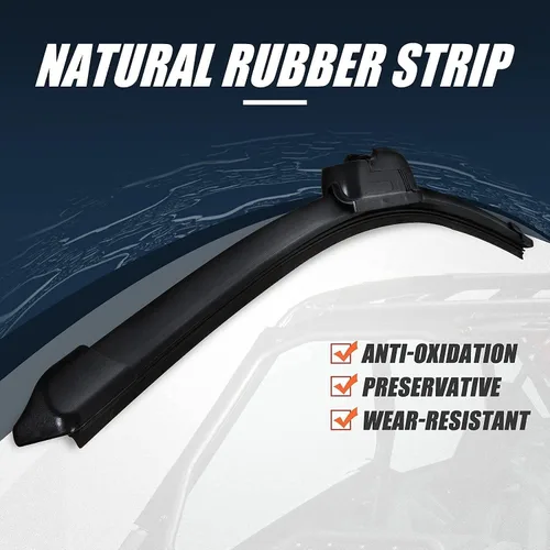 Vista 4 de Limpiaparabrisas universal para UTV y carrito de golf con brazo de limpiaparabrisas manual Diseño de metal sinterizado resistente para todo tipo