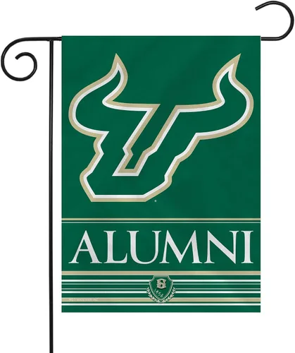 Vista 48 de Rico Industries NCAA Alumni - Bandera de jardín de doble cara de 13 x 18 pulgadas