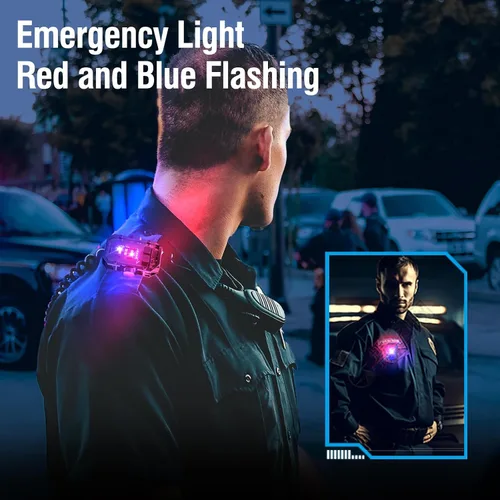 Vista 4 de N11 Clip magnético mini EDC linterna 1000 lúmenes, llavero linternas 8 modos de bolsillo luz flash con luces blancas rojas azules pequeña linterna