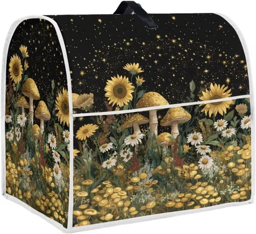 Vista 21 de Funda para batidora con estampado de girasol y bandera americana, cubierta protectora contra el polvo, adecuada para la mayoría de los modelos