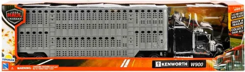 Vista 5 de 1/43 D/C Kenworth W900 Pot Belly - Remolque de ganado