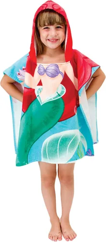 Vista 3 de Disney La Sirenita Ariel Toalla de Algodón con Capucha