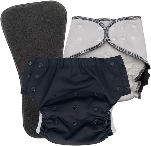 Vista 21 de EcoAble Juego de pañales de tela nocturna para niños grandes, de 6 a 16 años Bragas protectoras para necesidades especiales para incontinencia