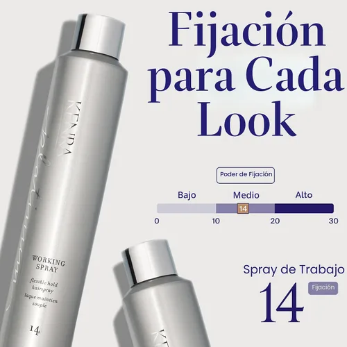 Vista 3 de Kenra Professional Platinum Working Spray 14 Flexible Hold Hairspray Fast-Drying, Non-Sticky Creates Volume & Texture Leaves Hair With