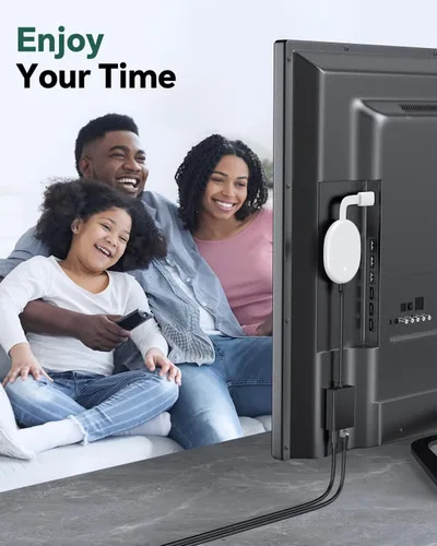 Vista 8 de ZEXMTE Adaptador USB C a Ethernet para Chromecast con Google TV, adaptador de red Ethernet USB C a Rj45, compatible con Chromecast Google TV