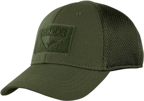 Vista 3 de Condor Gorra de malla flexible para exteriores, Negro - Kryptek Highlander
