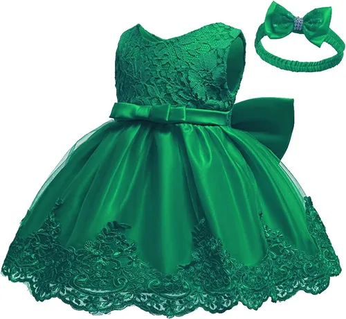 Vista 2 de Vestidos de encaje con tutú bordado para niñas pequeñas de 0 a 6 años