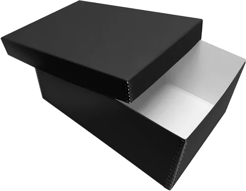 Vista 14 de Lineco Caja de tarjetas fotográficas, almacenamiento de archivo de calidad de museo, sin ácidos con tapa extraíble, almacenamiento a granel
