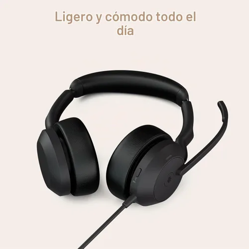 Vista 3 de Jabra Evolve2 50 - Auriculares con cable de doble oreja con micrófono