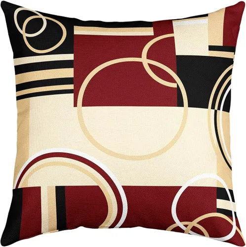Vista 44 de Erosebridal Funda de almohada rústica de oso de 16 x 16 pulgadas, funda de almohada cuadrada decorativa de cuadrícula de búfalo, funda de almohada