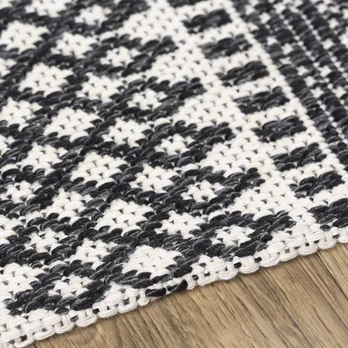 Vista 8 de Livabliss Tumnus - Alfombra tribal bohemia, 1 pies 10 pulgadas x 3 pies, color negro