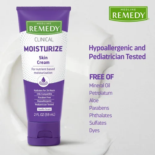 Vista 4 de Medline Crema clínica para la piel, fórmula nutritiva para piel seca, 2 onzas, paquete de 24