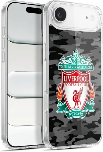 Vista 44 de Head Case Designs Funda de gel con licencia oficial del Liverpool Football Club Away Colourways Crest Camou [protección de grado militar] compatible