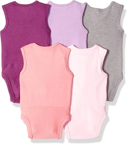 Vista 2 de Hanes Body unisex para bebé sin mangas Ultimate Flexy para niños y niñas paquete de 5