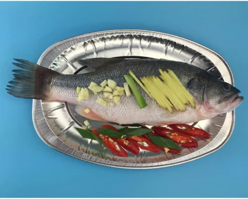 Vista 4 de CALLARON Bandeja de papel de aluminio 20pcs Bandeja de comida desechable Placa de papel de aluminio Placa de papel de aluminio Contenedor