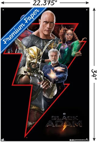 Vista 3 de Trends International DC Comics Movie Black Adam - Póster de pared de grupo