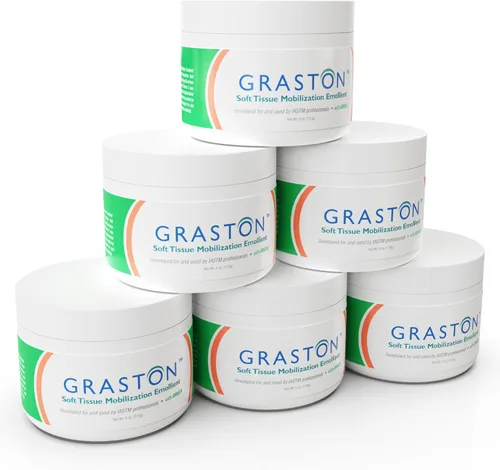 Vista 10 de Graston Technique Emoliente enriquecido con vitamina E - Tarro de 4 onzas, ideal para loción IASTM y crema de terapia de masaje, crema perfecta